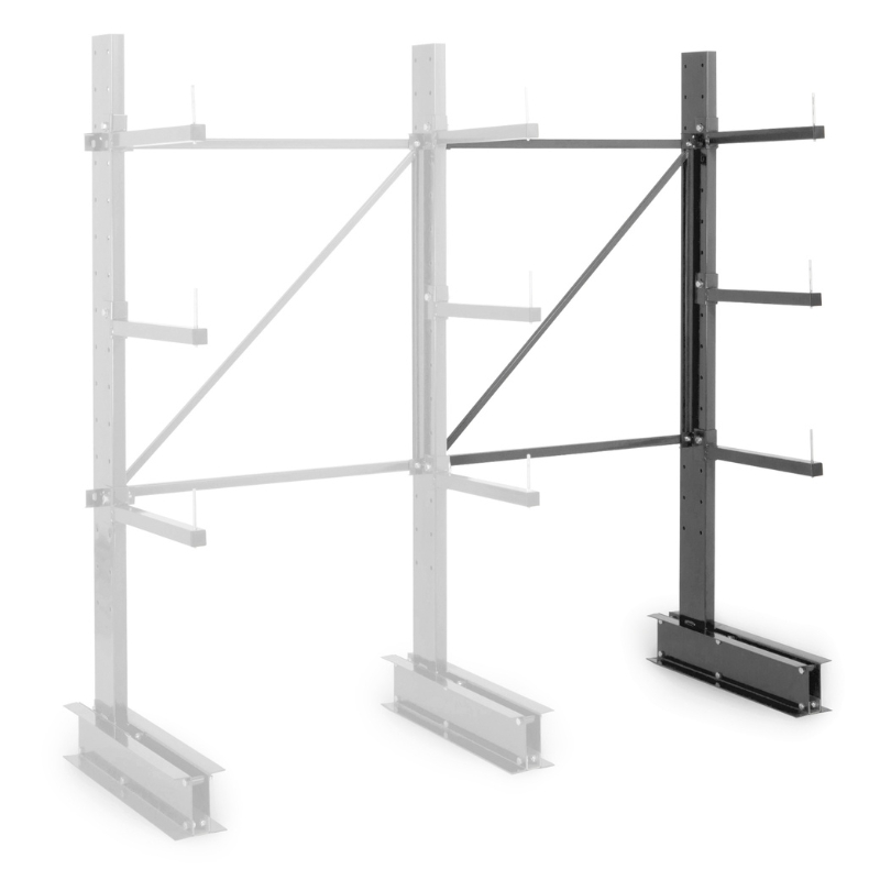 Grenställ CANTILEVER Följande fack - 3 nivåer