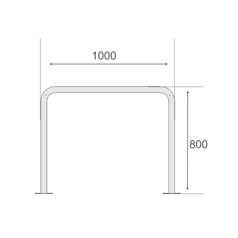 Cykelställ Ekonomi R10 för 2 cyklar - Bild 7