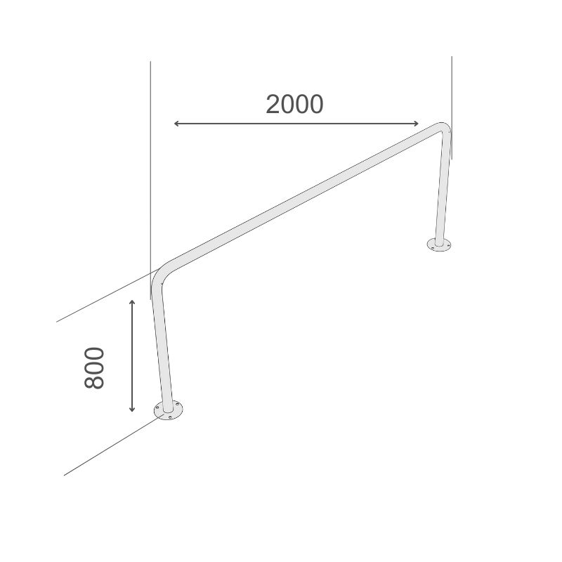 Cykelställ Ekonomi R10 för 2 cyklar - Bild 6