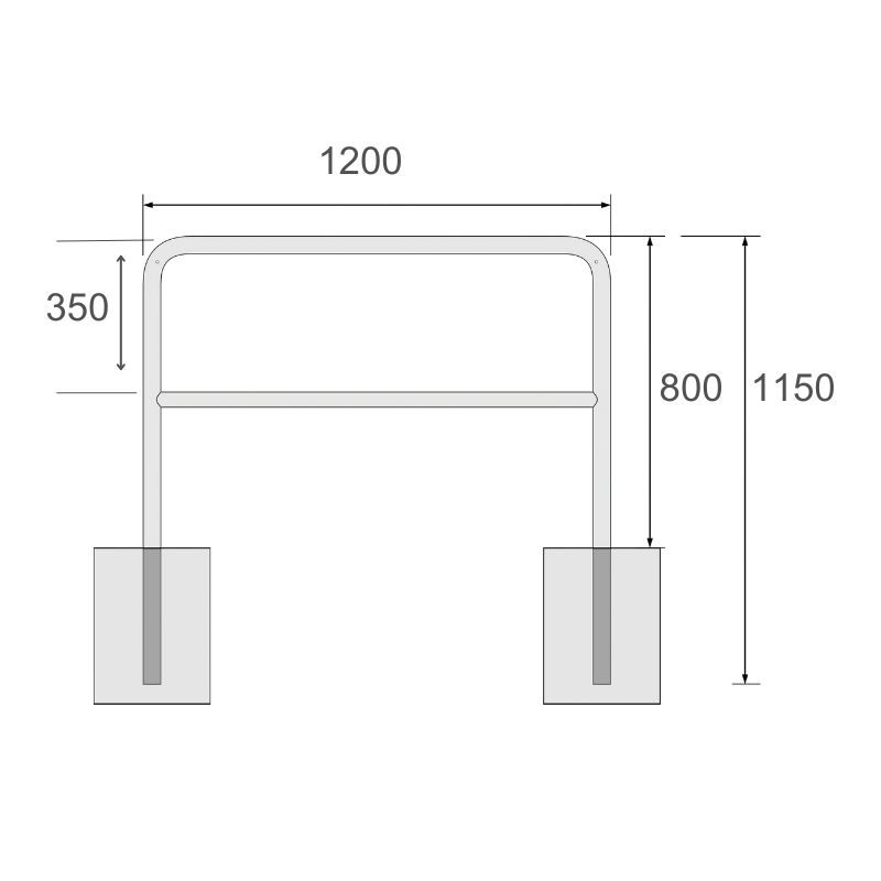 Cykelställ Ekonomi R20 för 2 cyklar - Bild 8
