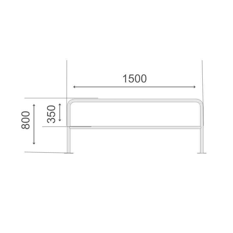 Cykelställ Ekonomi R60 för 2 cyklar - Bild 8